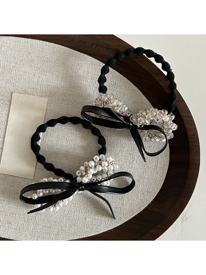 Gifty - Elegant Bow Detail Polyester Hair Tie