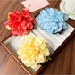 Top view of Beau peony flower claw clip highlighting realistic flower design