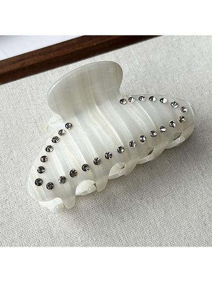 Beau - Glossy Geometric Acetate Fiber Hair Claw Clip