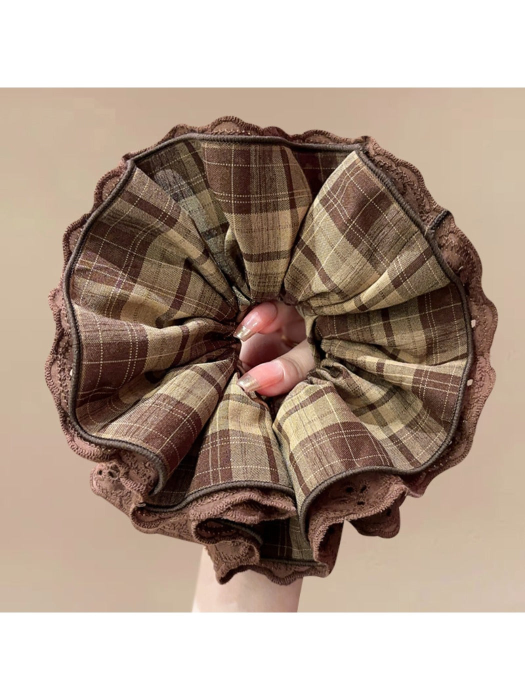 Gifty - Plaid Lace Hair Loop