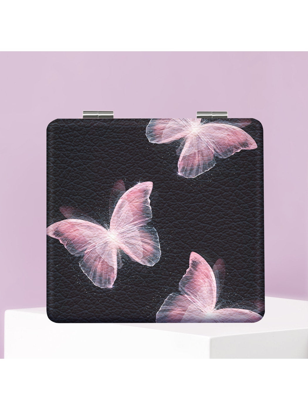 Mirroray - Butterfly Print Foldable Compact Makeup Mirror