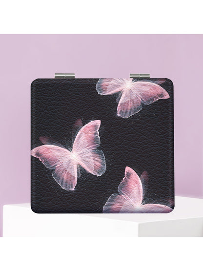 Mirroray - Butterfly Print Foldable Compact Makeup Mirror