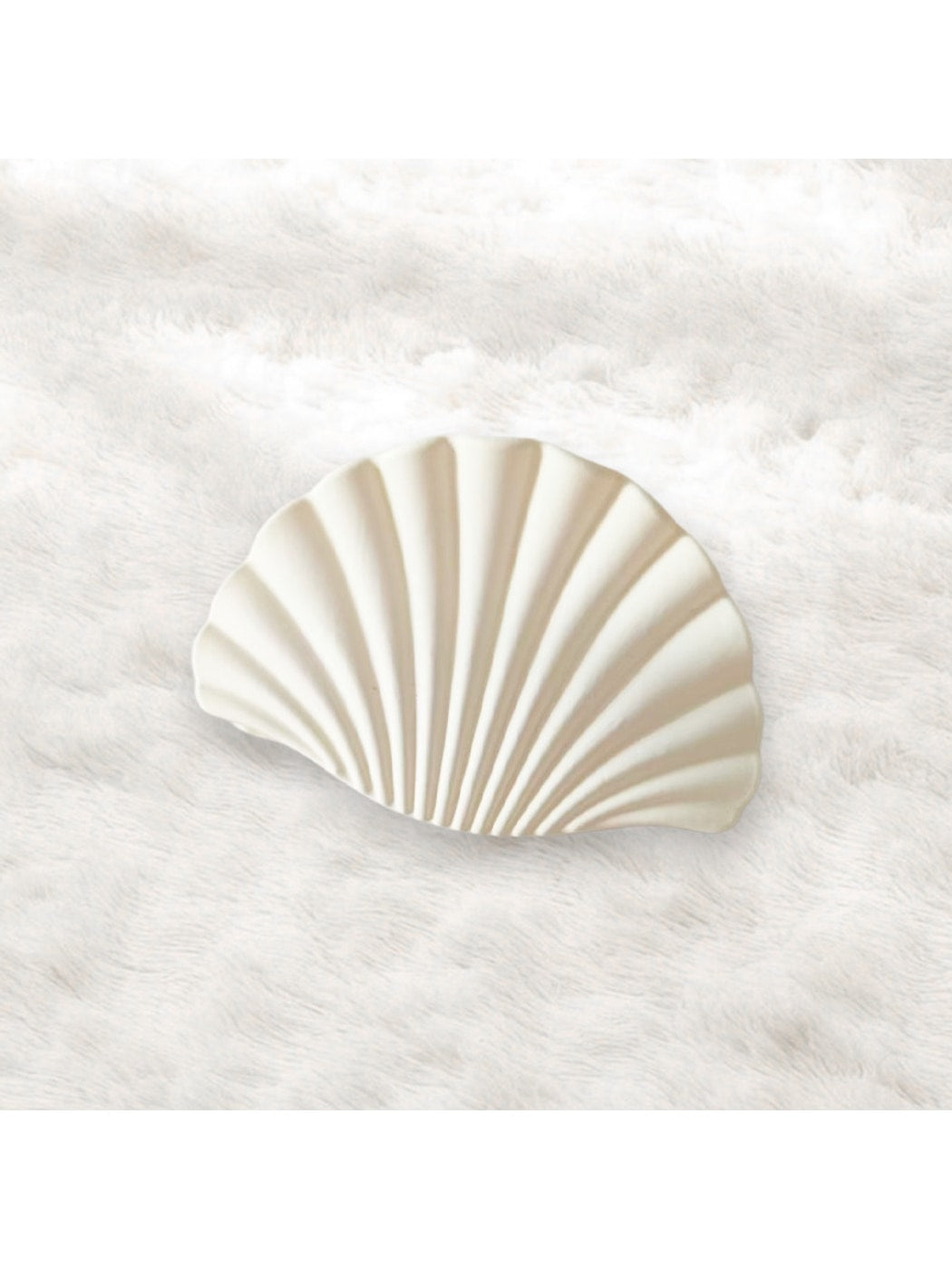 Beau - Matte Plastic Fan Shape Everyday Claw Clip