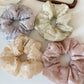Gifty - Spring Hollow Embroidery Scrunchie Hair Tie