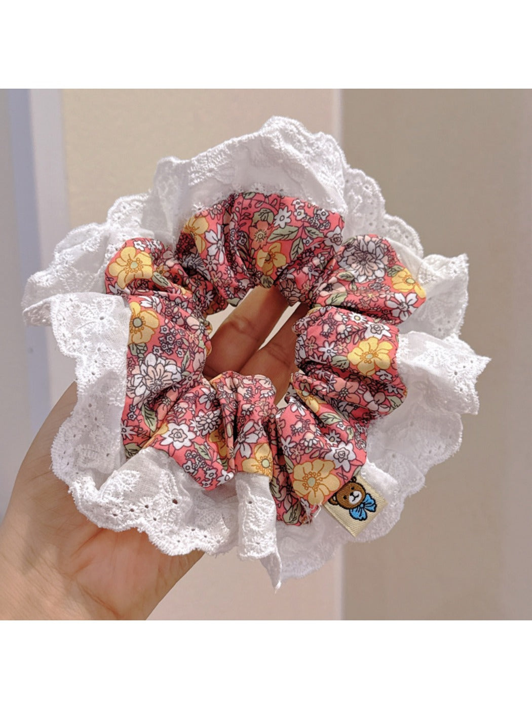 Gifty - Pastel Printed Scrunchie Dopamine