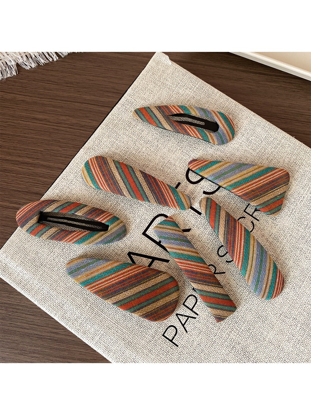 Beau - Vintage Striped Hair Clip