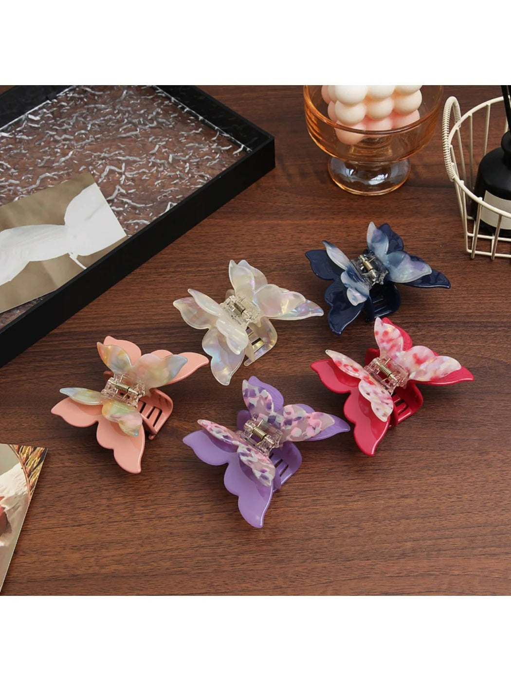 Beau - Holographic 3D Butterfly Hair Claw Clip
