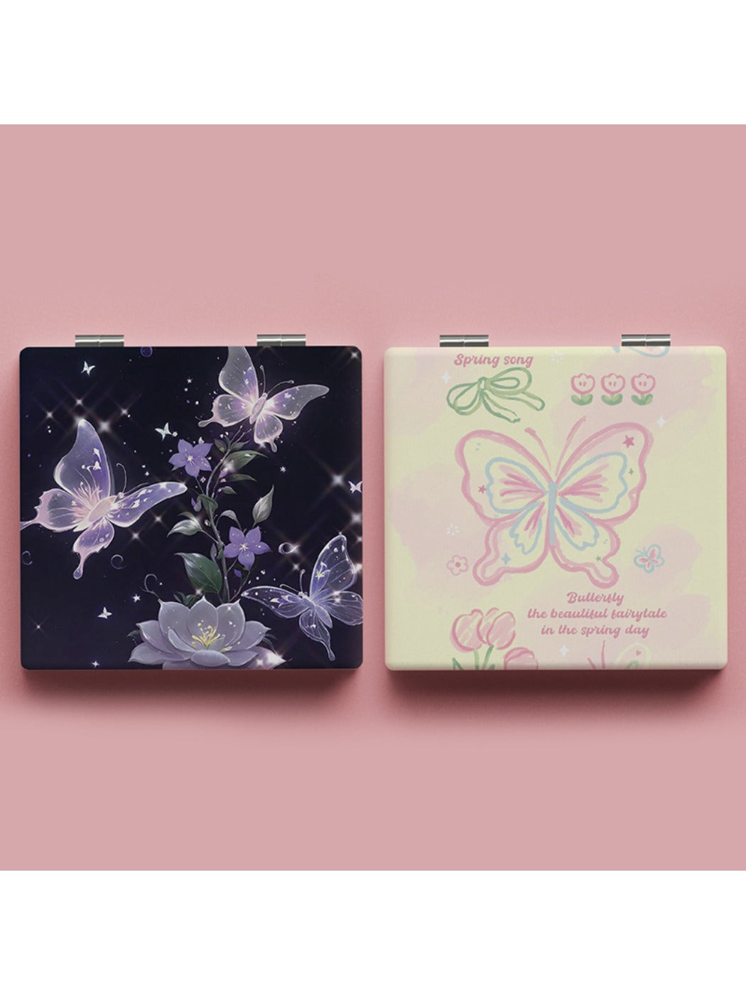 Mirroray - Delicate Butterfly Patterned Makeup Mirror