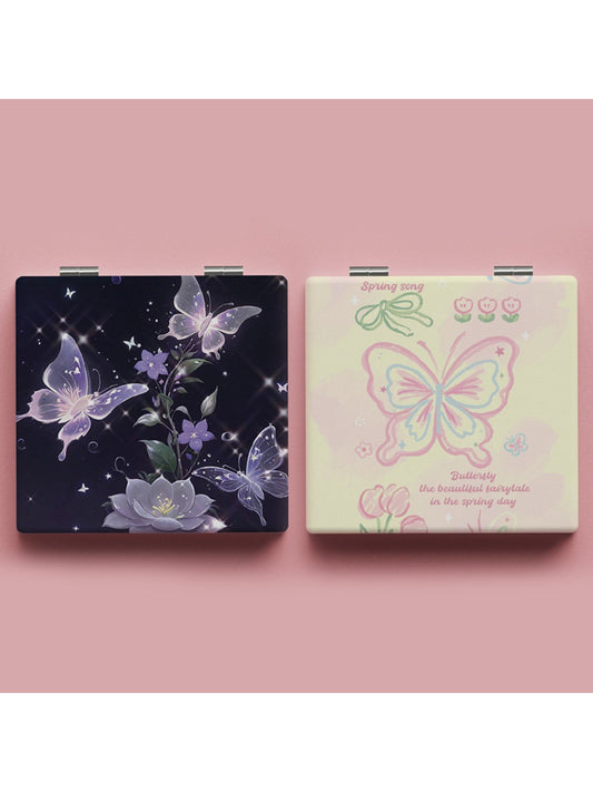 Mirroray - Delicate Butterfly Patterned Makeup Mirror