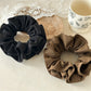 Gifty - Brown Wrinkle Double Scrunchie
