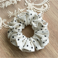Gifty - Pleated Polka Dot High Stretch Scrunchie