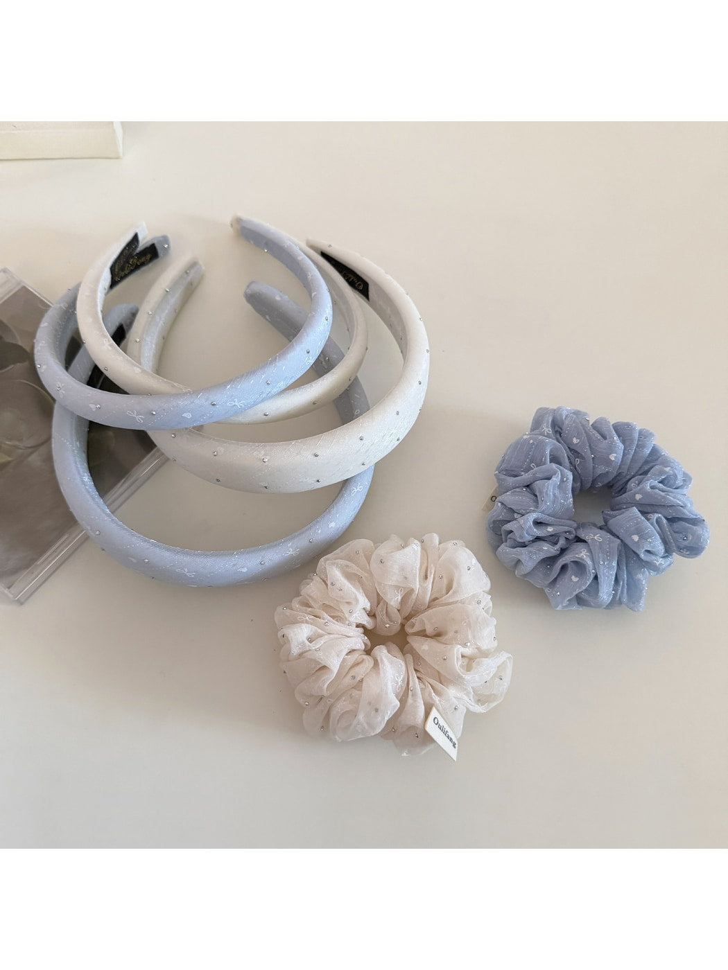 Gifty - Sparkly Embellished Polyester Scrunchie