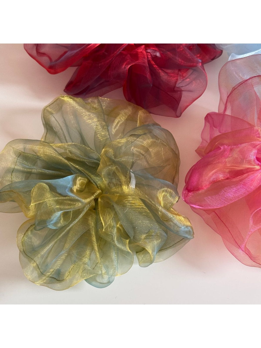 Gifty - Irregular Sheer Gathered Scrunchie