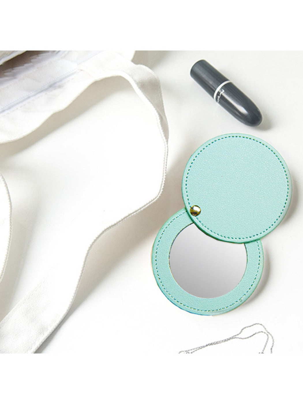 Mirroray - Round Rotating Makeup Cosmetic Mirror Portable