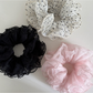 Gifty - Polka Dot Layered Mesh Hair Scrunchie