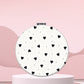 Mirroray - Round Heart Pattern Folding Makeup Mirror