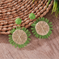 Earedge - Bohemian Round Geometric Raffia Earrings