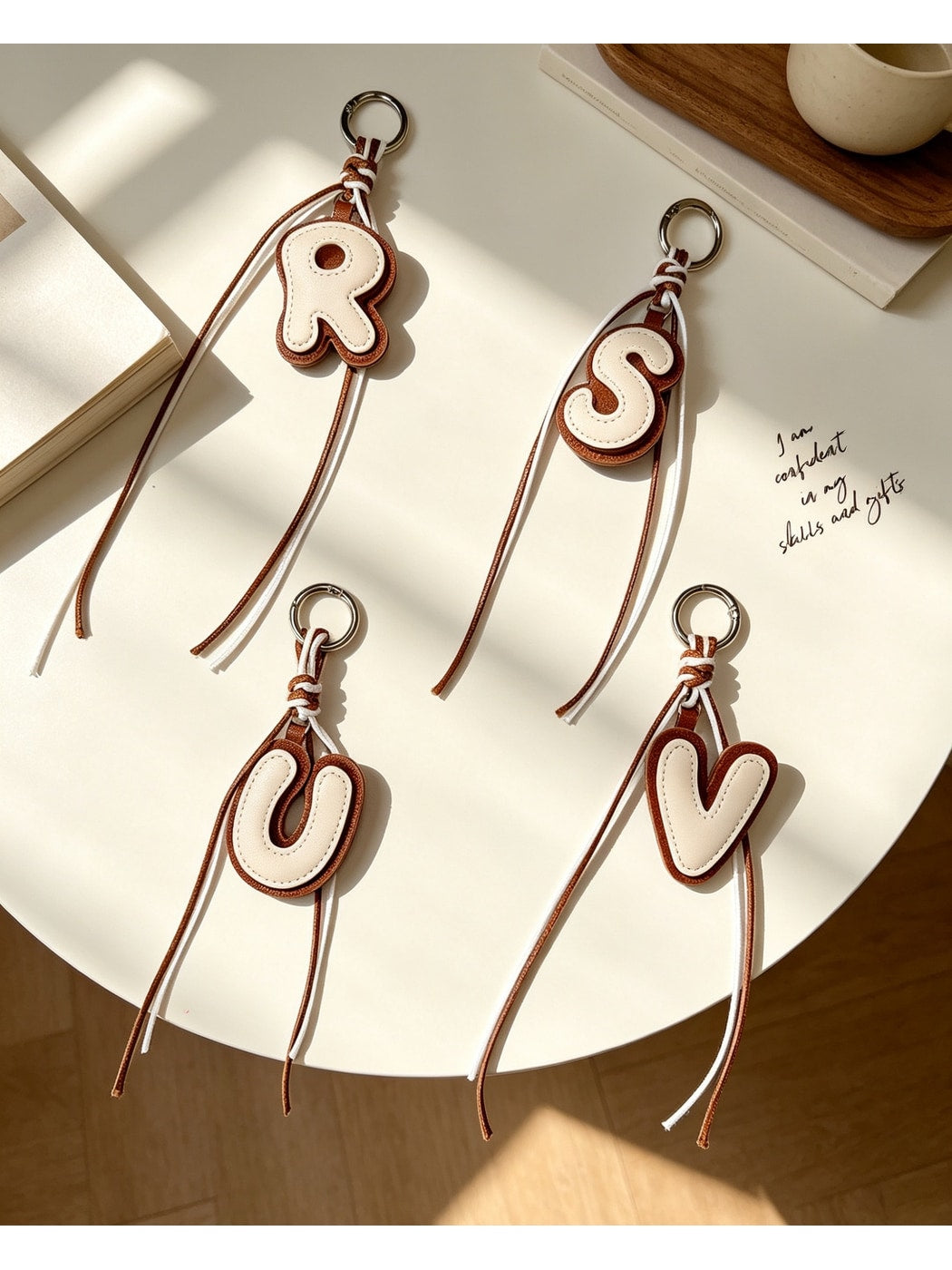 Keypus - Modern Minimalist Letter Bag Charm Keychain