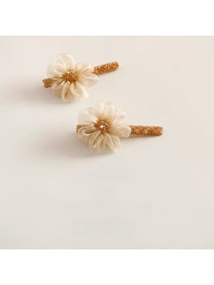 Beau - Yellow Flower One-Line Hair Clip