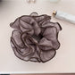 Gifty - Retro Geometric Plaid Polyester Ponytail Scrunchie