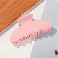 Beau - Matte Plastic Oval Shape Hair Styling Claw Clip