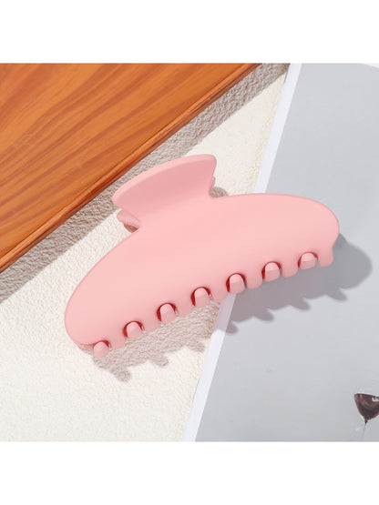 Beau - Matte Plastic Oval Shape Hair Styling Claw Clip