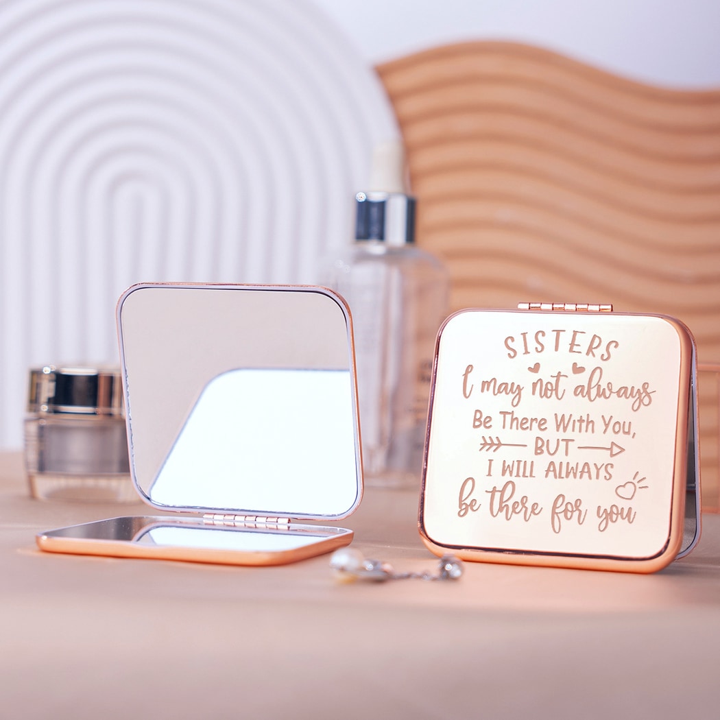Mirroray - Double-Sided Square Folding Makeup Mirror