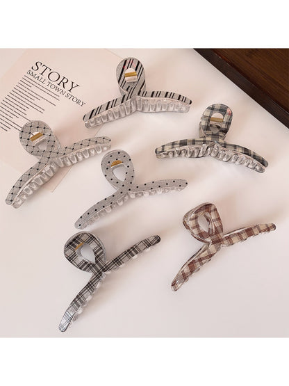 Beau - Transparent Grid Hair Clip