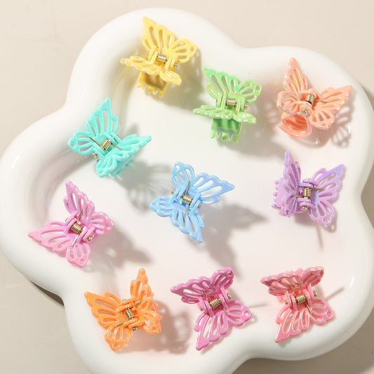 Beau - Openwork Butterfly Alloy Accent Claw Hair Clip