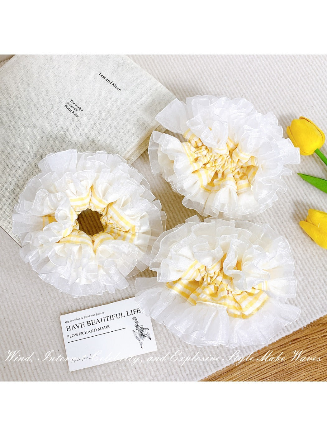 Gifty - Elegant Lace Hair Scrunchie Hair Tie