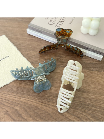 Beau - Retro Fishtail Silhouette Hair Claw Clip