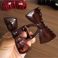 Beau - Glossy Bow Shape Geometric Claw Clip