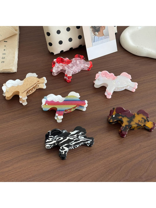 Beau - Acetate Horse Shape Fashion Hair Claw Clip