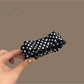 Beau - Bow Detail Polka Dot Banana Clip