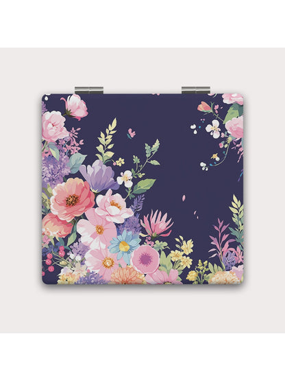 Mirroray - Delicate Rose Pattern Compact Mirror