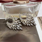 Earedge - Feather Design Geometric Stud Earrings