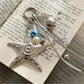 Keypus - Textured Starfish Heart Pendant Bag Charm