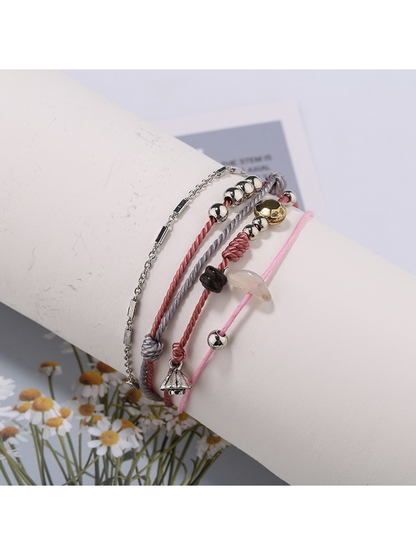 Lovra - Bohemian Beaded Rope Alloy Bracelet