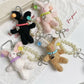 Keypus - Long Ear Plush Rabbit Beaded Bag Charm Keychain