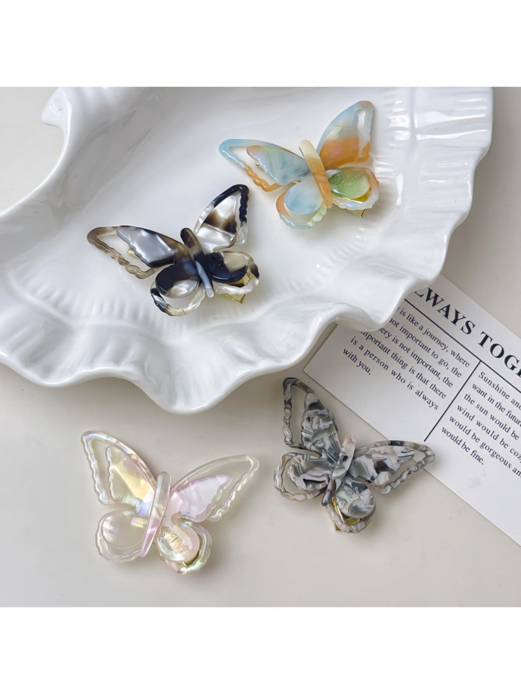 Beau - Charming Colorful Butterfly Shaped Hair Clips