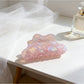 Beau mermaid claw clip placed on white background showing full shape