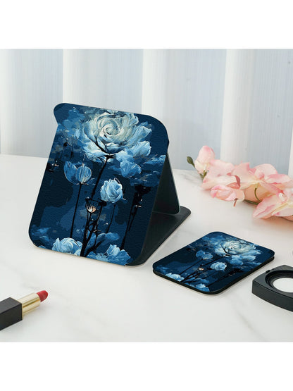 Mirroray - Floral Double-Sided Printed Folding Makeup Mirror