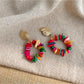 Earedge - Elegant Rainbow Dangle Earrings
