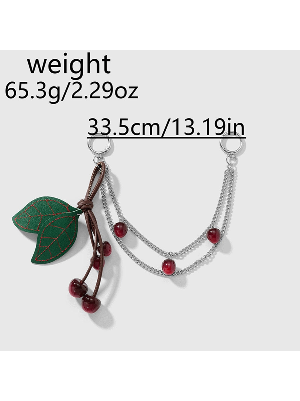 Keypus - Y2K Cherry Motif Chain Hanging Bag Charm