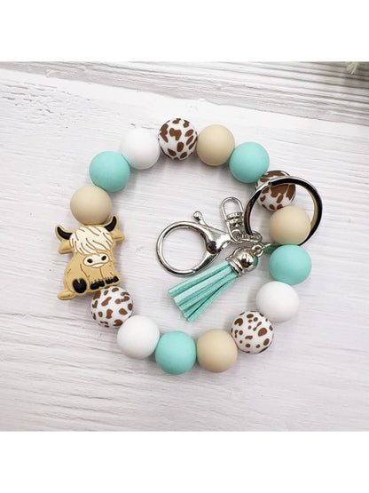 Keypus - Cartoon Animal Tassel Silicone Keychain