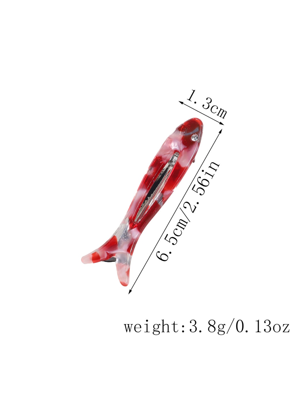 Beau - Acrylic Alloy Fish Shape Bangs Hair Clip