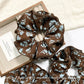Gifty - Retro Blue Floral Scrunchie