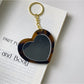 Keypus - Heart Shaped Mirror Comb Keychain