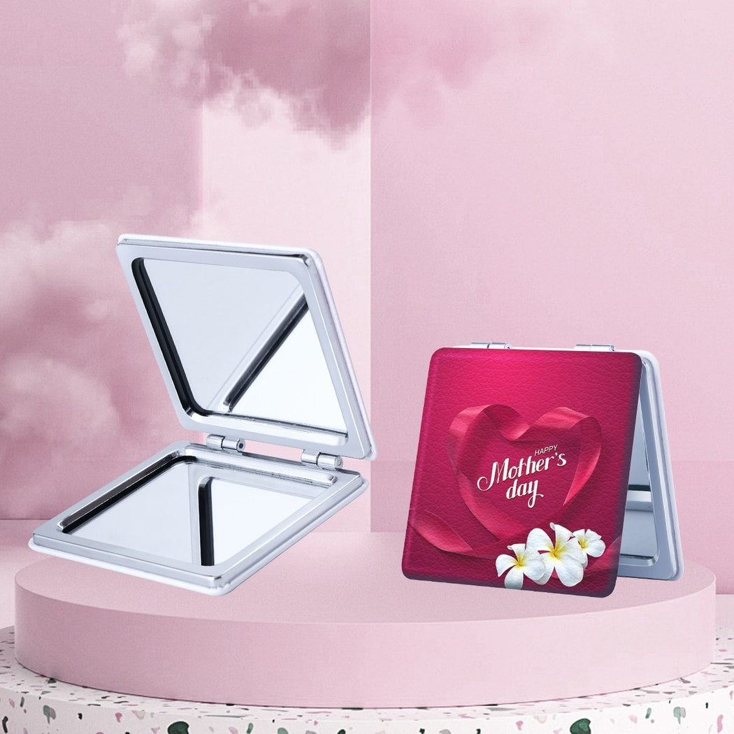 Mirroray - Rectangle Compact Glass Touch Up Makeup Mirror