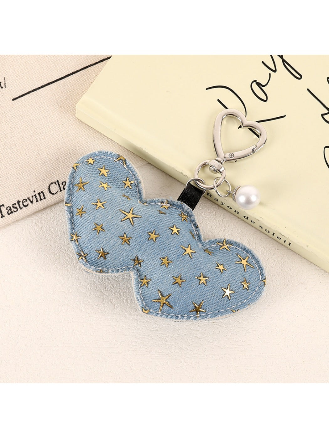Keypus - Fashion ripped denim bag pendant